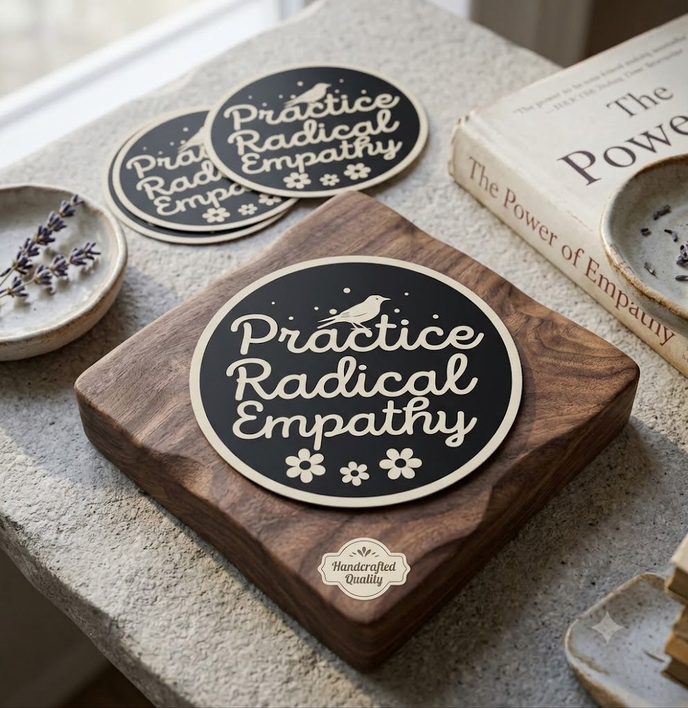 (3Pcs-3") Radical Empathy Sticker Leftist Human Rights Empathy Feminist Resistance Waterproof Die-Cut Vinyl Sticker