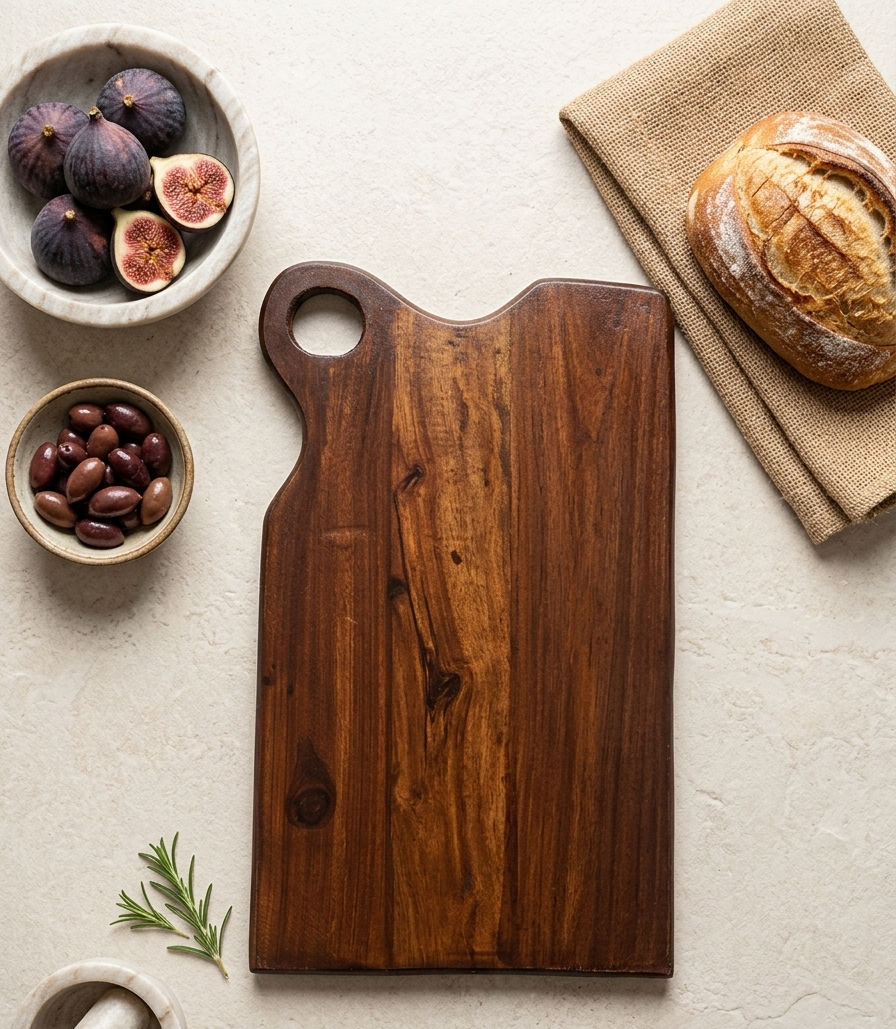 Handcrafted Sheesham Wood Cutting Board – Premium Serving & Chopping Board