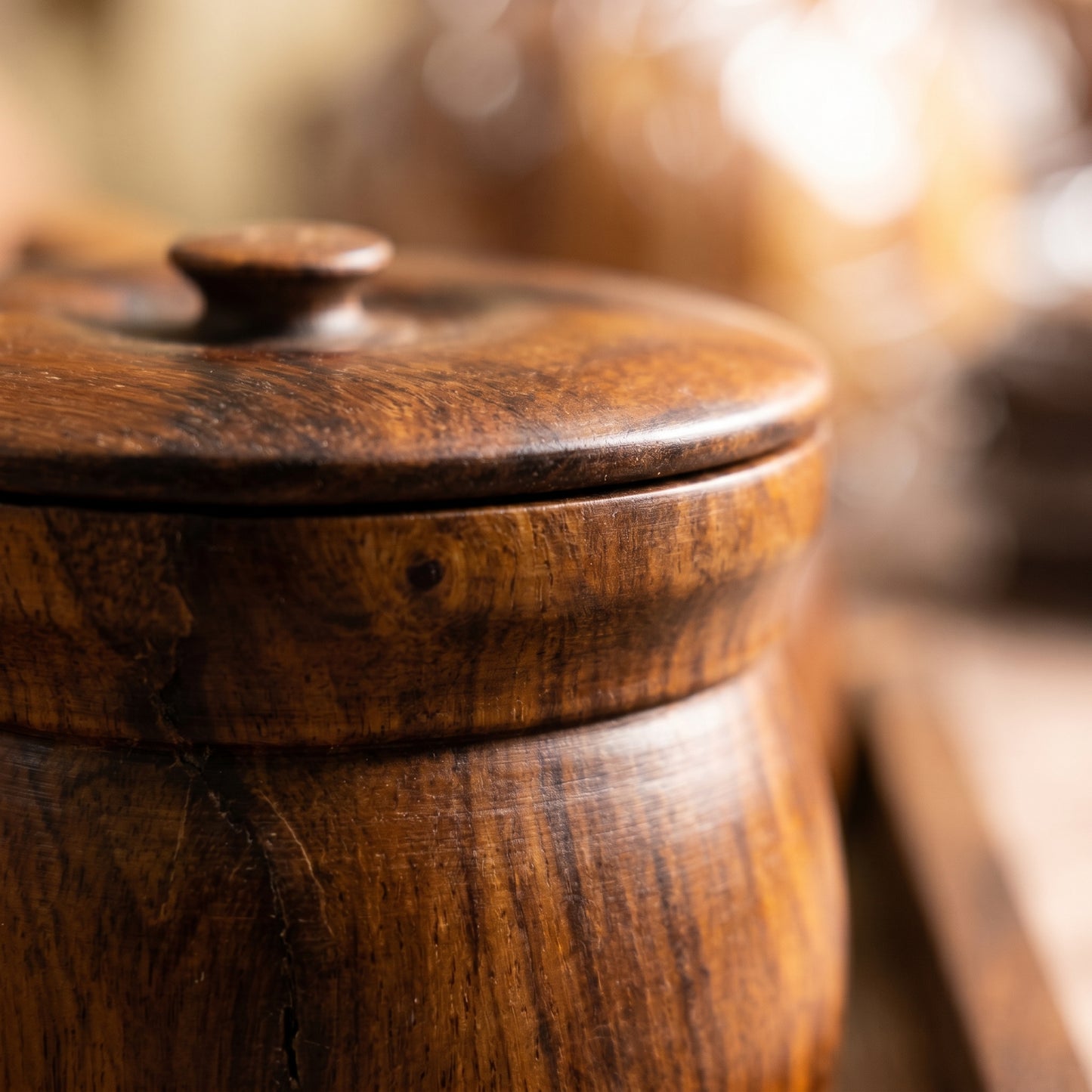 Premium Handcrafted Wooden Tea Coffee Sugar Container Set with Tray