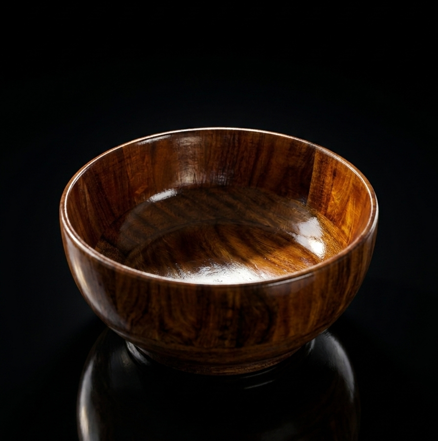 Handcrafted Wooden Salad Bowl – Premium Natural Serving Bowl