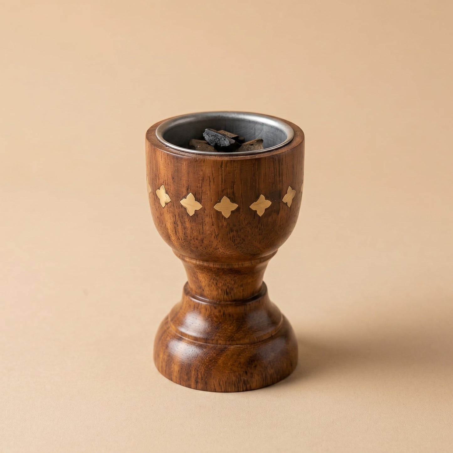 Luxury Handcrafted Wooden Bakhoor Burner Cup – Premium Oud & Incense Holder