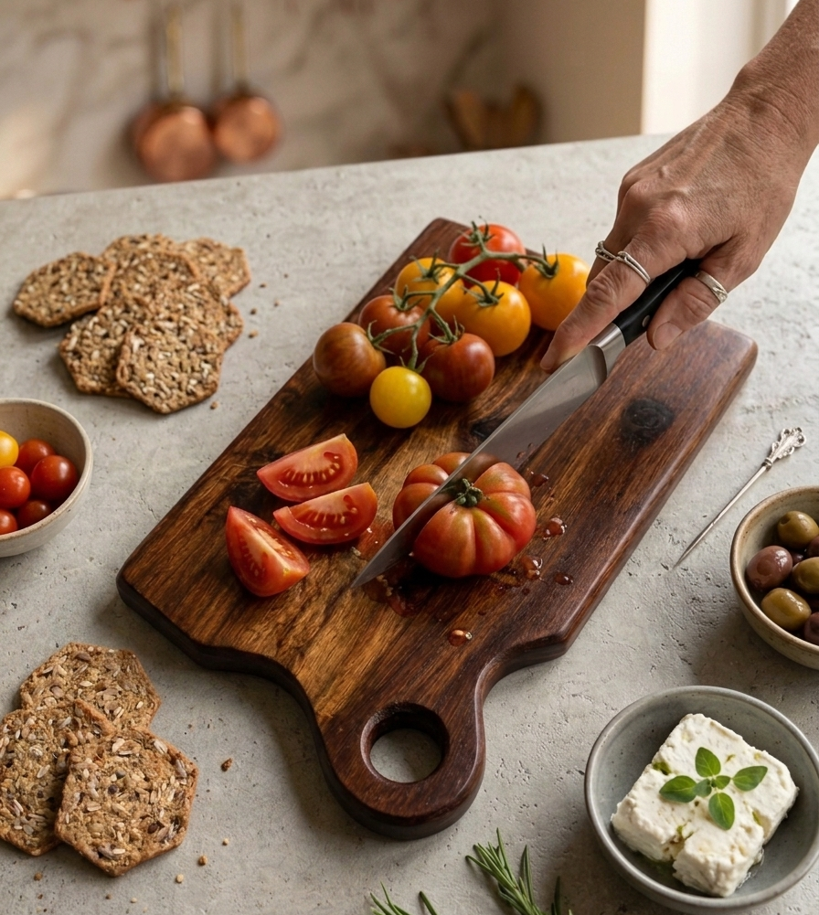 Handcrafted Sheesham Wood Cutting Board – Premium Serving & Chopping Board
