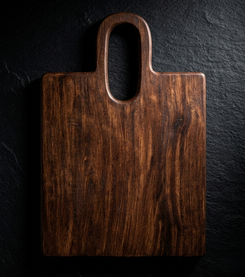 Premium Sheesham Wood Cutting Board with Handle – Handcrafted Chopping & Serving Board for Kitchen