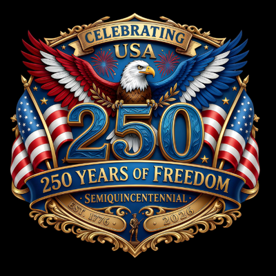 2pcs USA 250th