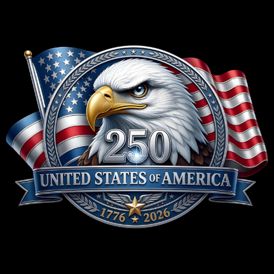2pcs 250th Anniversary USA Gifts - Patriotic Stickers for Car Windows, 1776-2026 Commemorative Merchandise Bumper Decals, 250 Year Souvenir