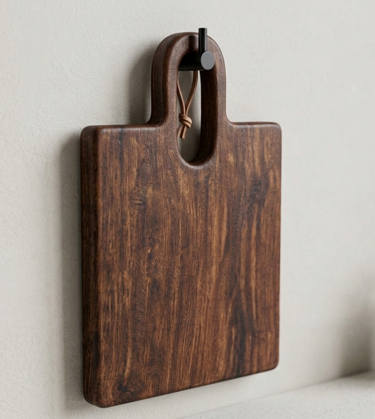 Premium Sheesham Wood Cutting Board with Handle – Handcrafted Chopping & Serving Board for Kitchen