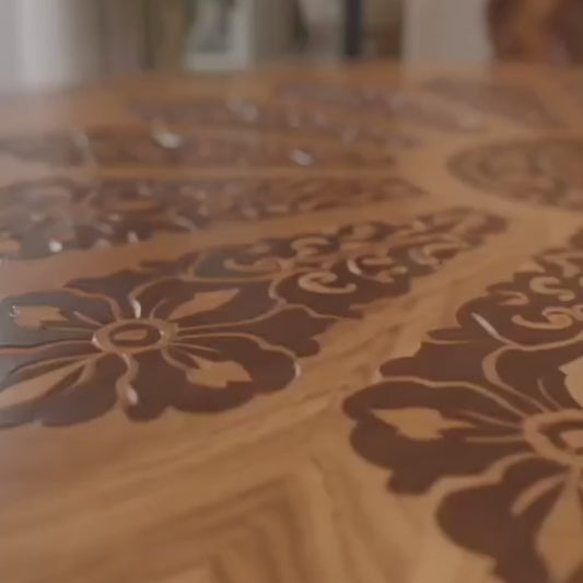 Premium Round Wooden Dining Table Set with 4 Chairs