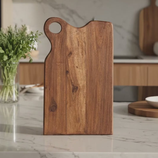 Handcrafted Sheesham Wood Cutting Board – Premium Serving & Chopping Board