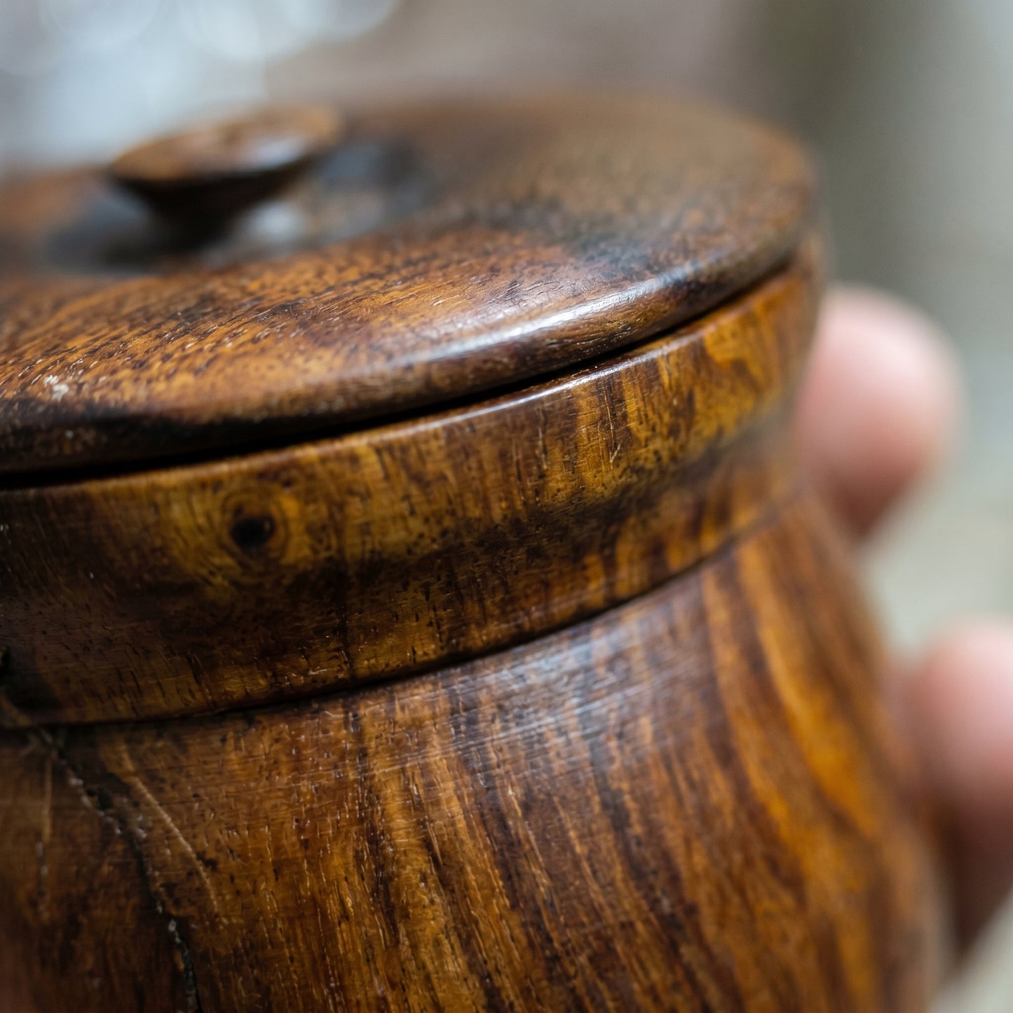 Premium Handcrafted Wooden Tea Coffee Sugar Container Set with Tray