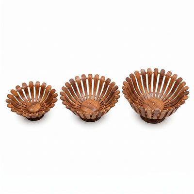 Wooden Fruit Basket 