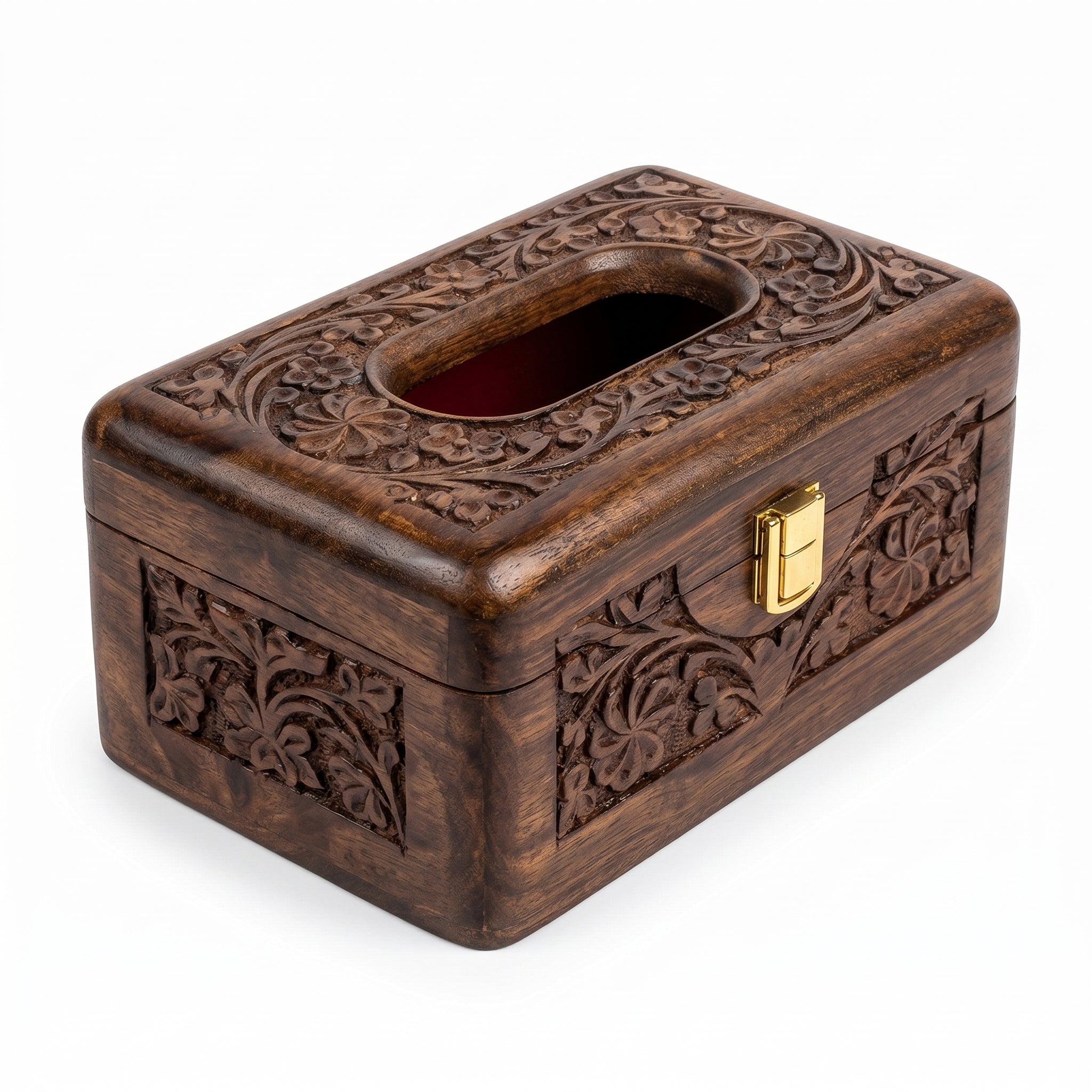 Premium Handcrafted Wooden Tissue Box Holder
